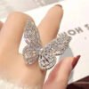 Butterfly Ring With Crystal