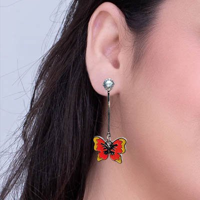 Crystal Butterfly Two in One Orange v2