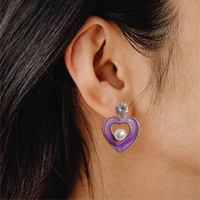 Crystal With Pearl in Heart v3