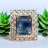 Vertical Crystal Rectangle Blue Stone v3
