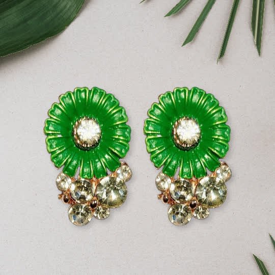Emerald Bloom Stud Earrings Emerald Bloom Stud Earrings