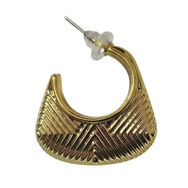 Golden Tribal Crescent Hoop Golden Tribal Crescent Hoop