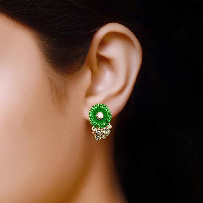 Emerald Bloom Stud Earrings Emerald Bloom Stud Earrings
