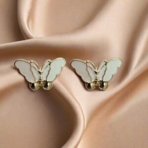 Butterfly Stud, Enamel Design, Small Jewelry
